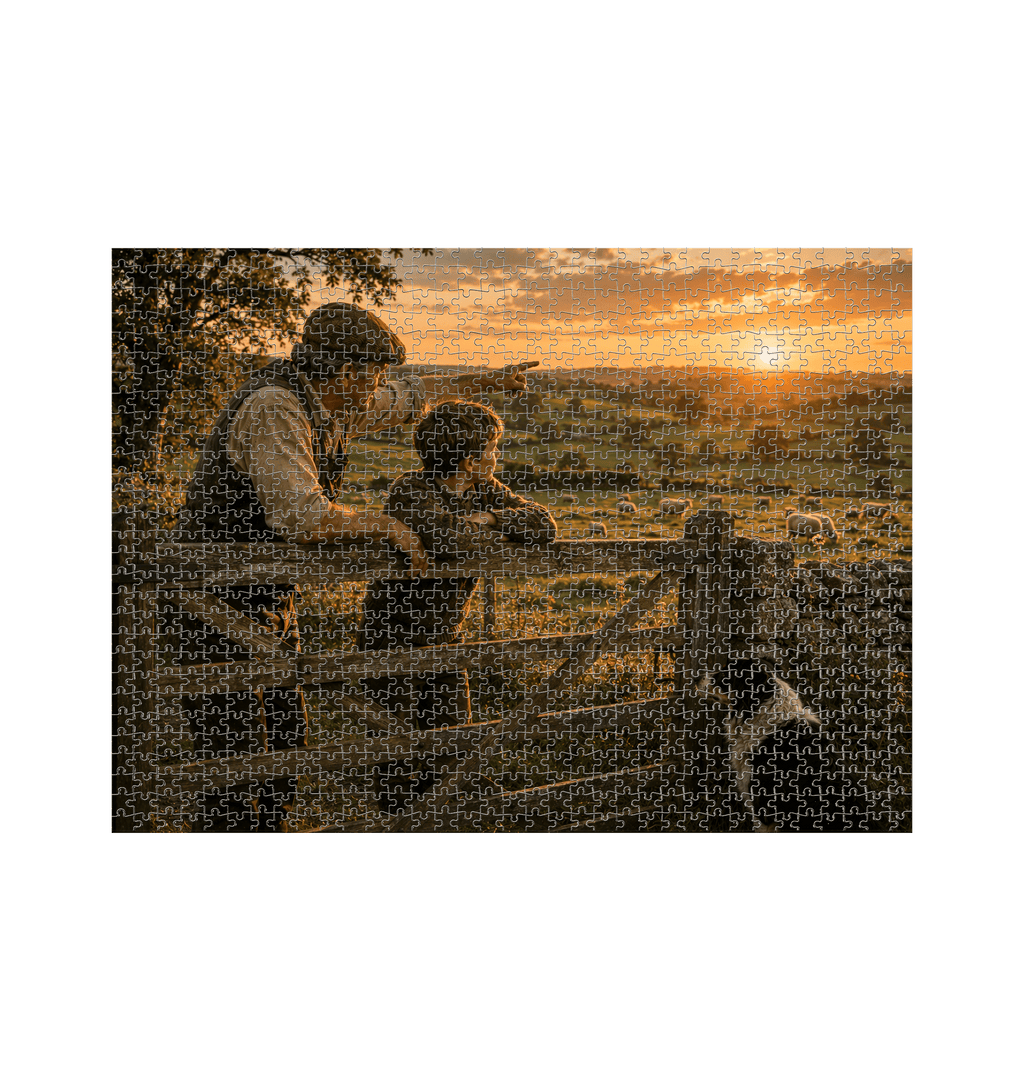 White Jigsaw Puzzles Front