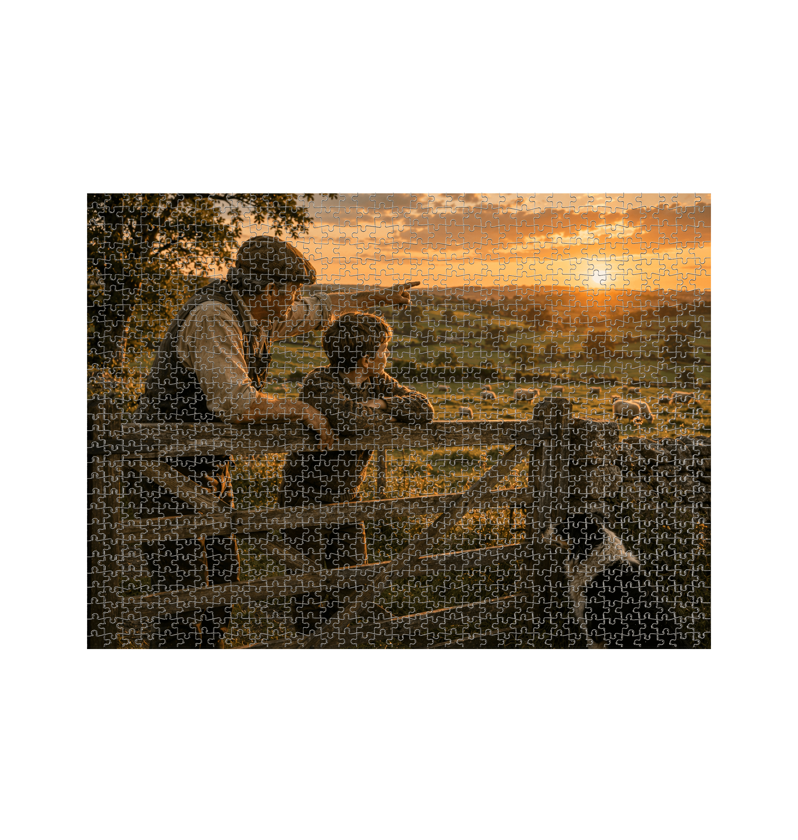 White Jigsaw Puzzles Front