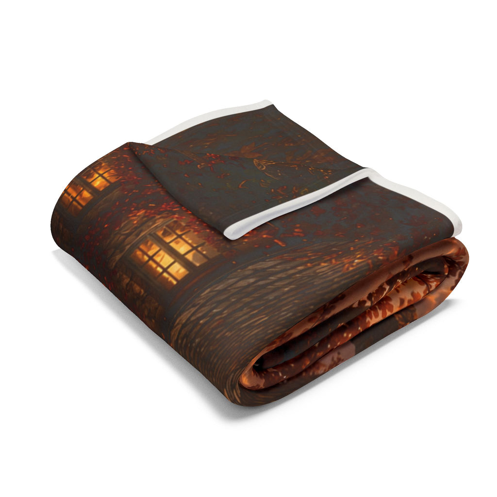 Horkey in the Autumn Lane Arctic Fleece Blanket