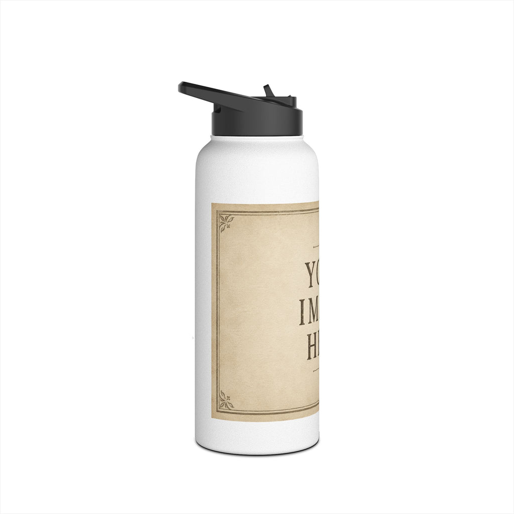 Personalised Memory Stainless Steel Water Bottle, Standard Lid