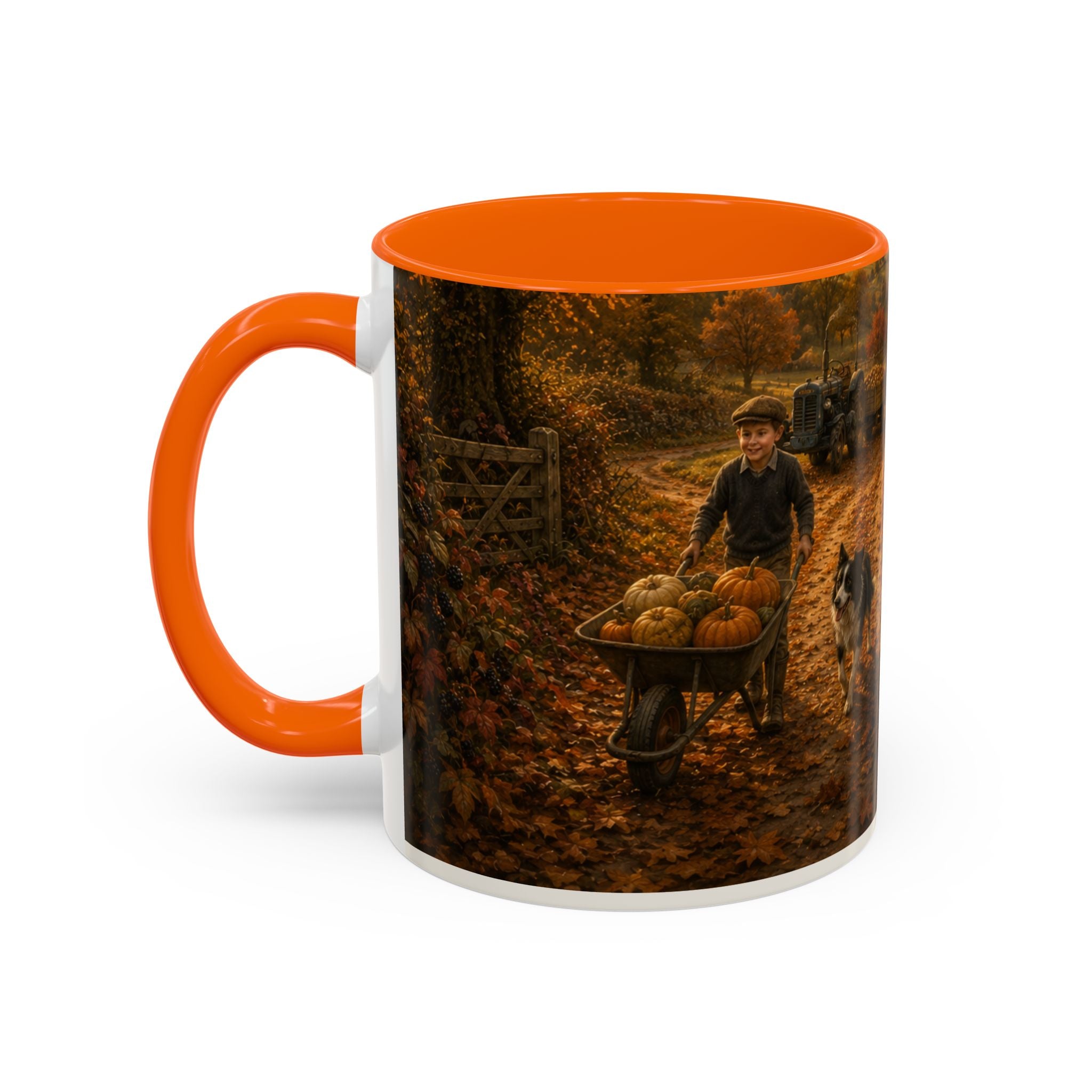Autumn on the Farm Accent Coffee Mug (11, 15oz)