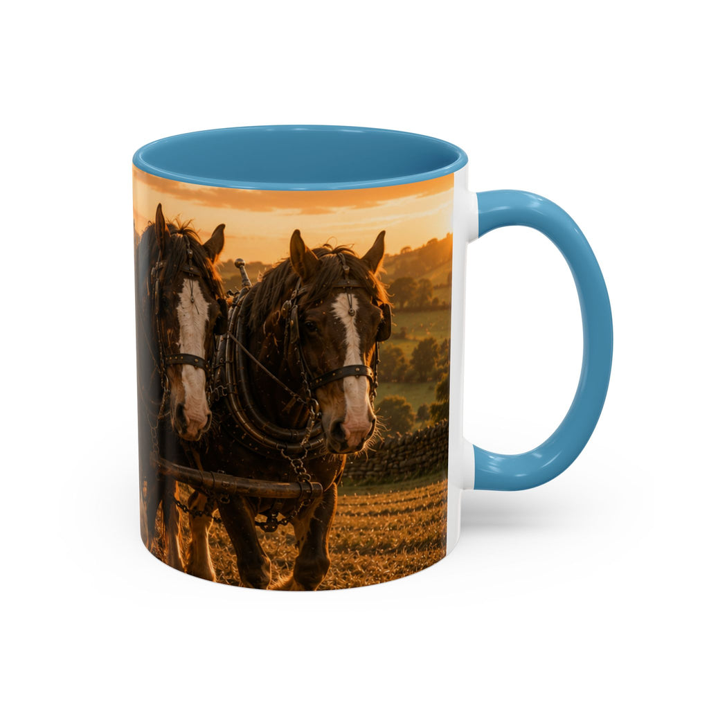 Learning to Plough Accent Coffee Mug (11, 15oz)