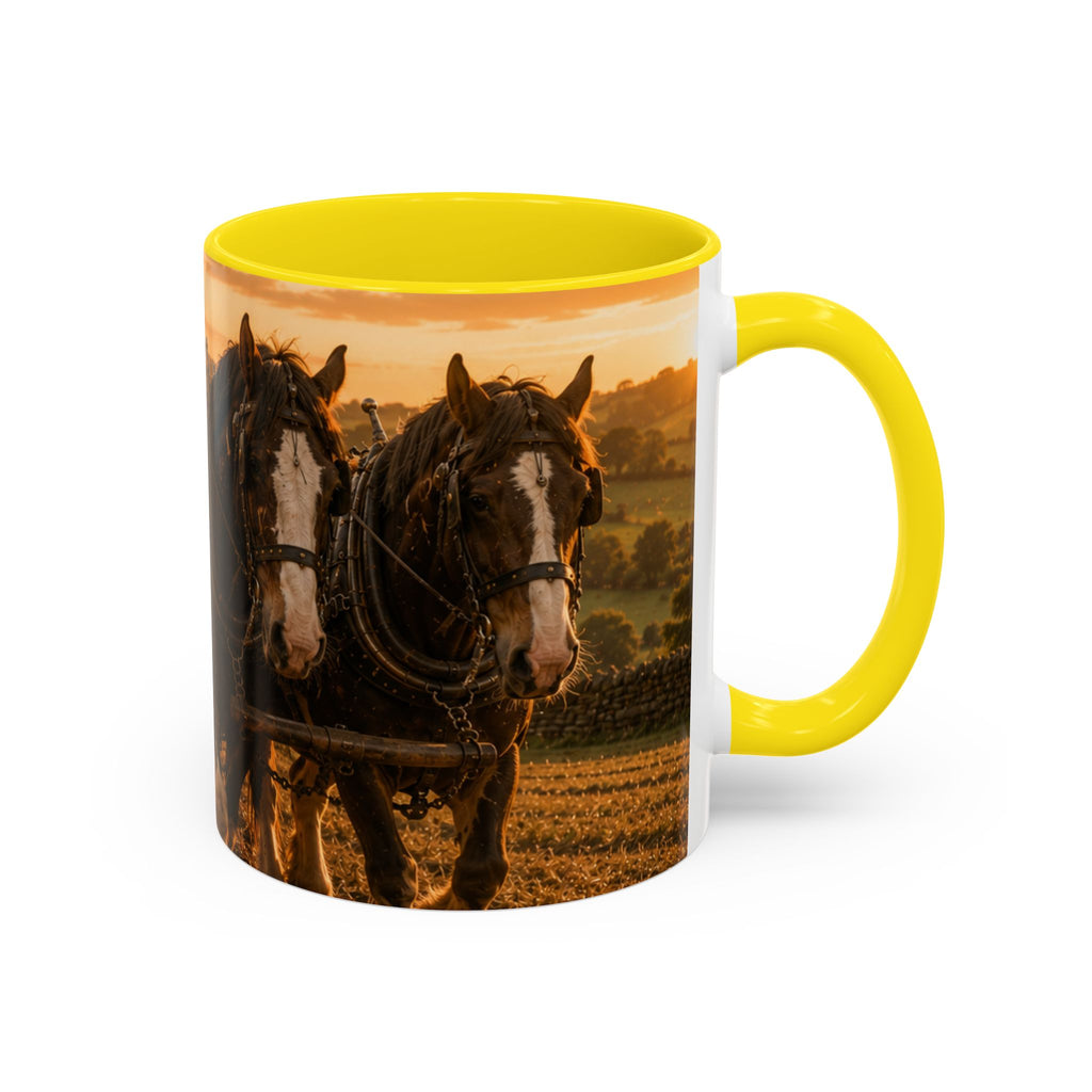 Learning to Plough Accent Coffee Mug (11, 15oz)