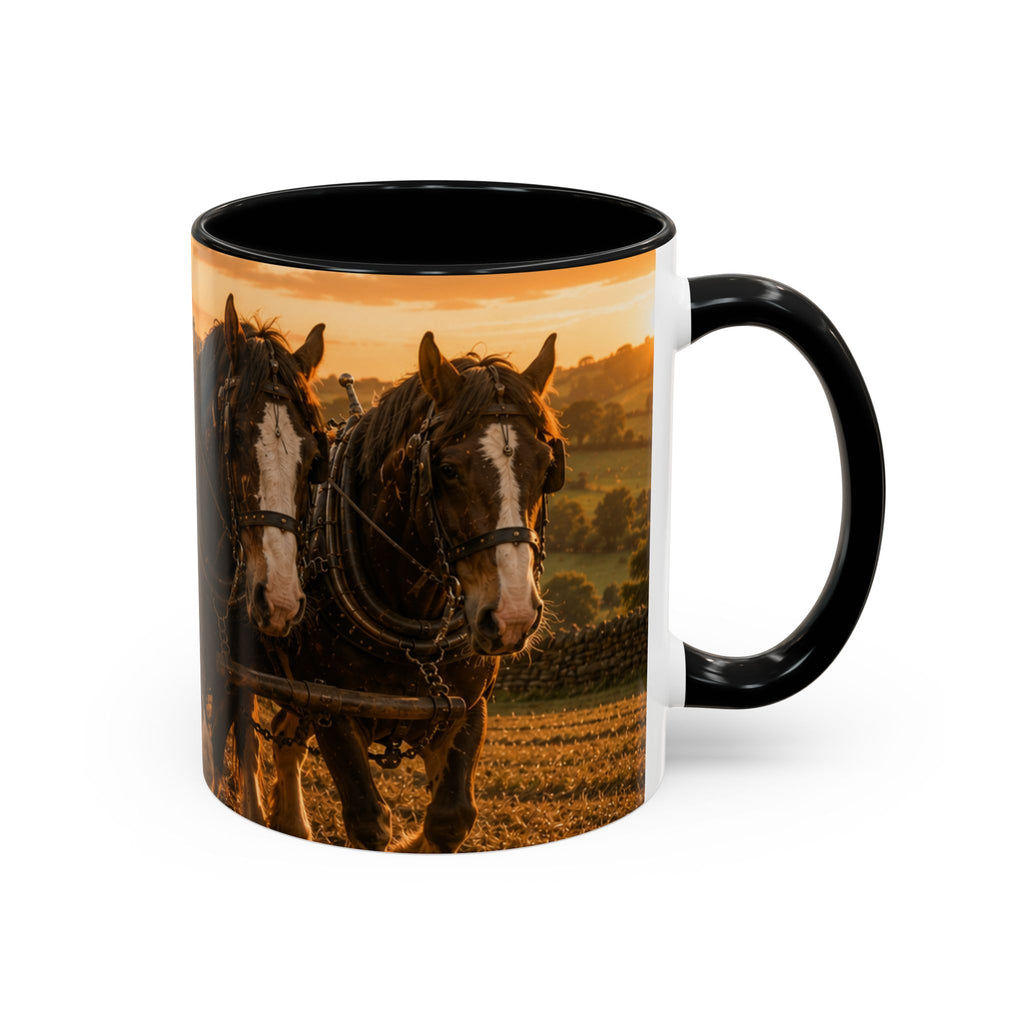 Learning to Plough Accent Coffee Mug (11, 15oz)