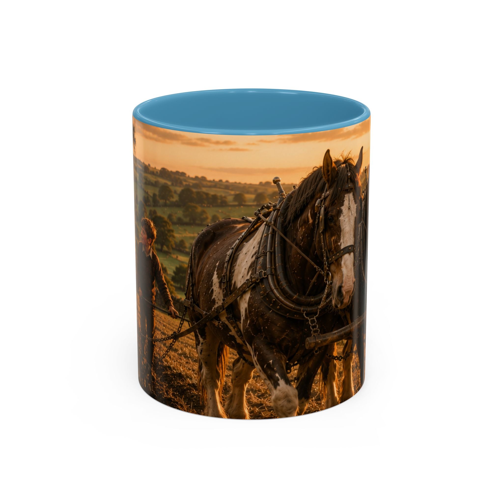 Learning to Plough Accent Coffee Mug (11, 15oz)