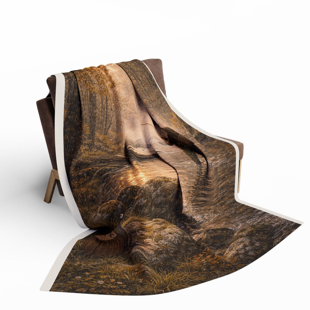 GK05 – The Woodland Fisherman – Countryside Throw Blanket