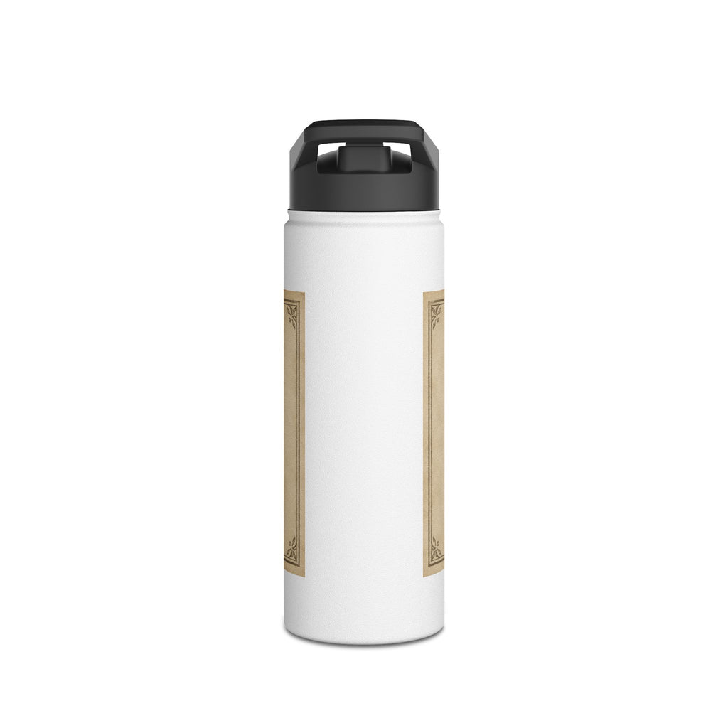 Personalised Memory Stainless Steel Water Bottle, Standard Lid