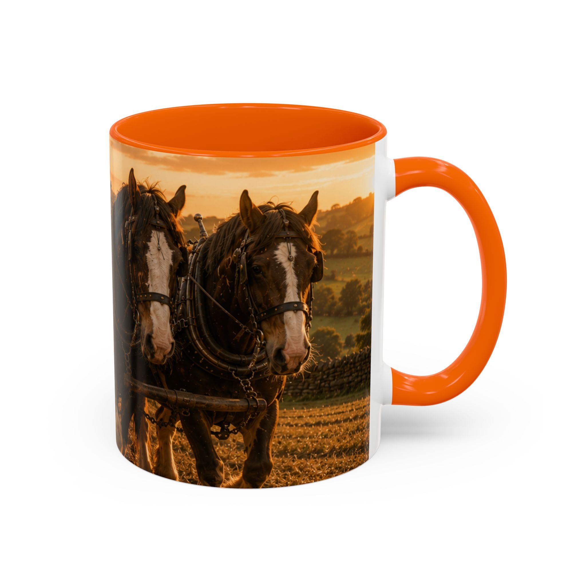 Learning to Plough Accent Coffee Mug (11, 15oz)