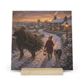 Bringing Home the Christmas Tree Gallery Board with Stand