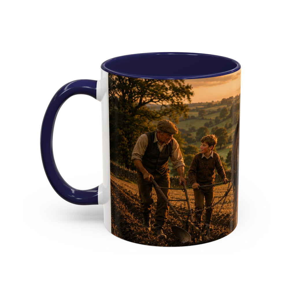 Learning to Plough Accent Coffee Mug (11, 15oz)