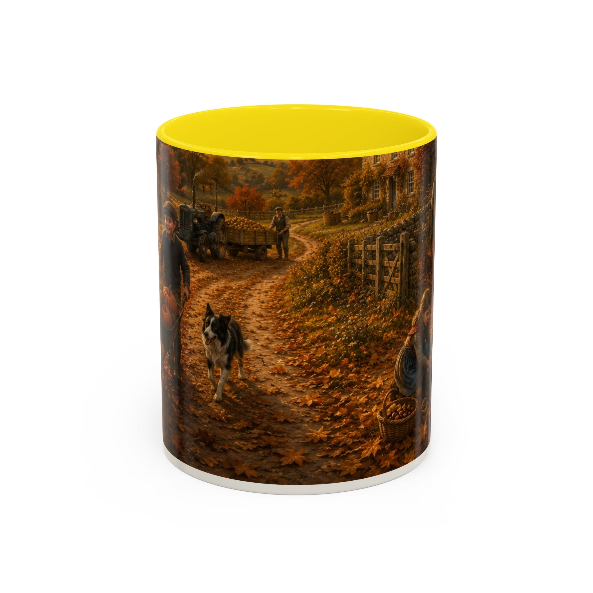Autumn on the Farm Accent Coffee Mug (11, 15oz)