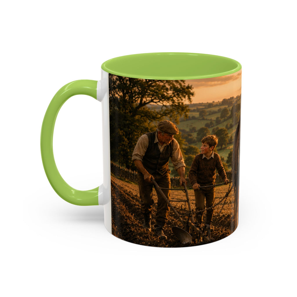 Learning to Plough Accent Coffee Mug (11, 15oz)