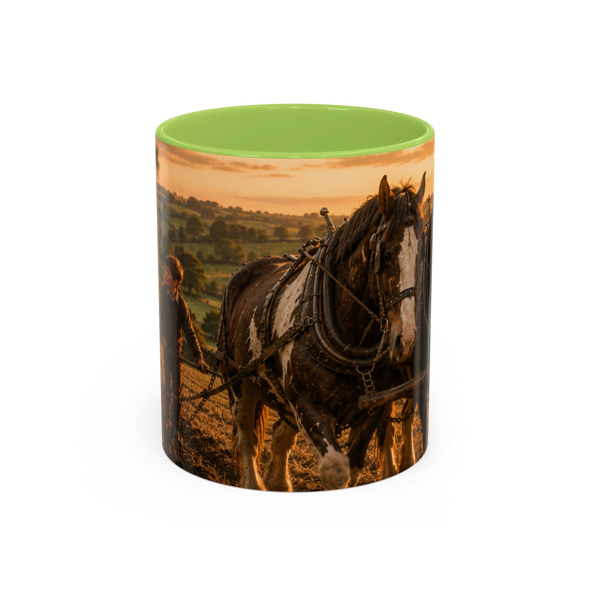 Learning to Plough Accent Coffee Mug (11, 15oz)