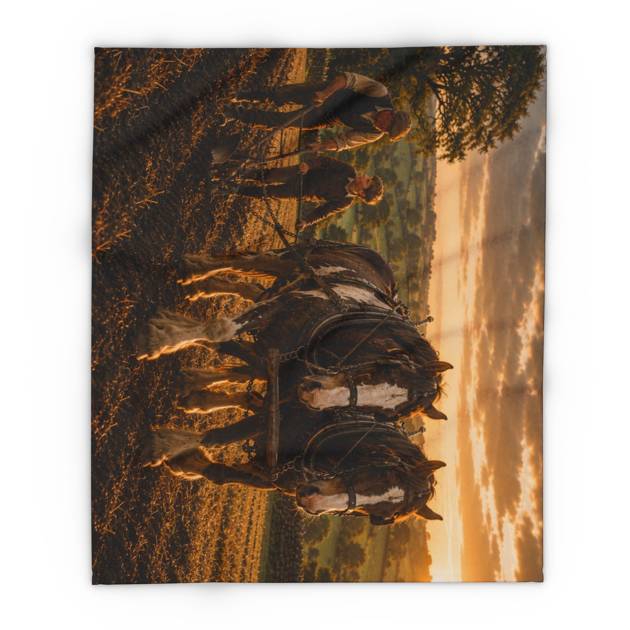 Learning to Plough Arctic Fleece Blanket