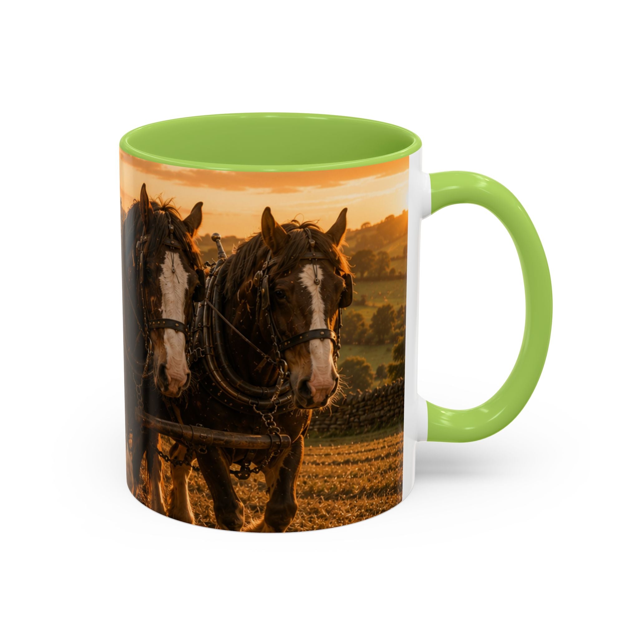 Learning to Plough Accent Coffee Mug (11, 15oz)