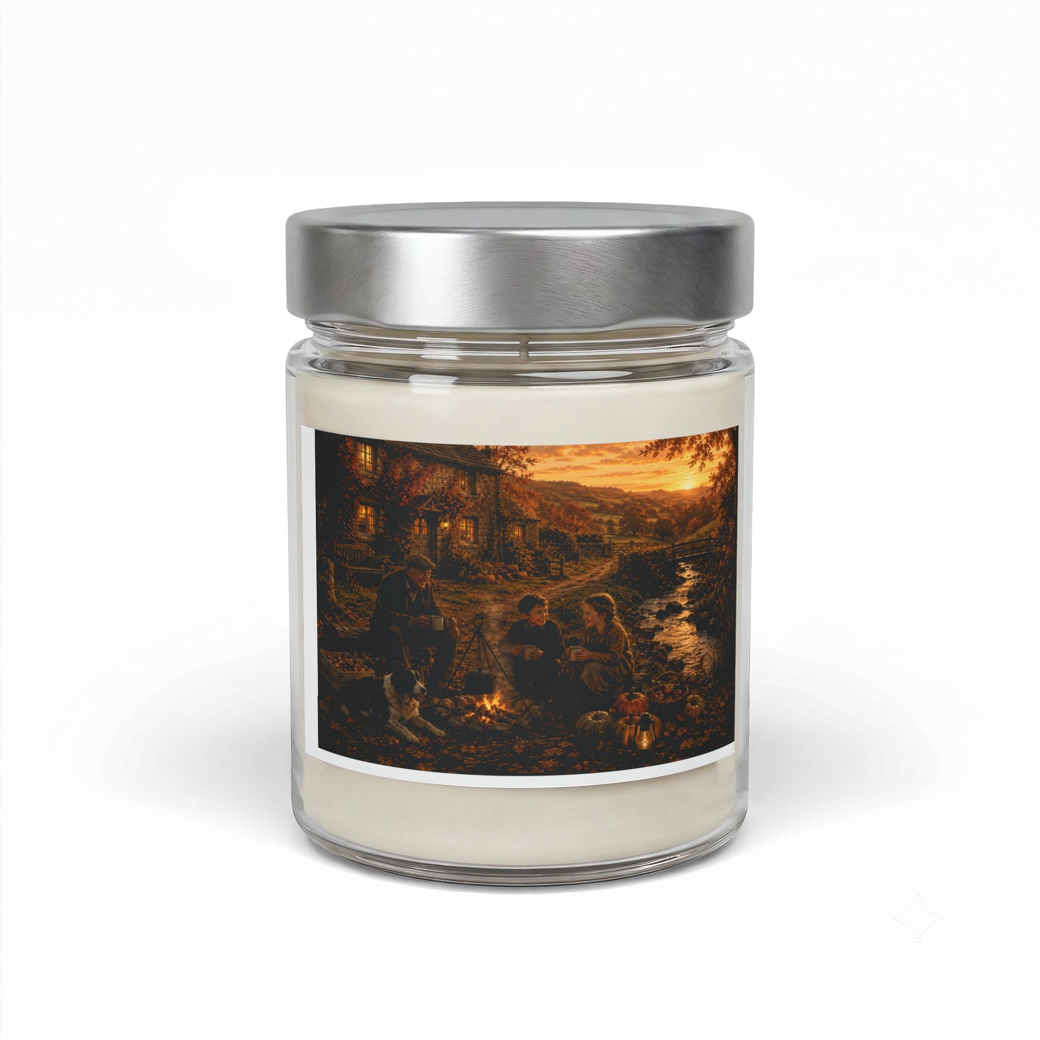 Horkey in the Autumn Lane Soy Wax Candle in Jar, 9oz