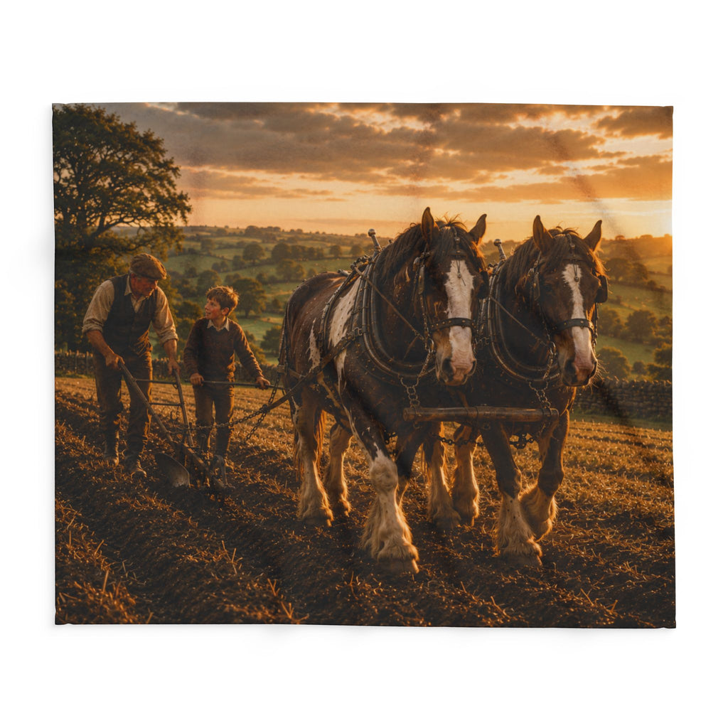 Learning to Plough Arctic Fleece Blanket