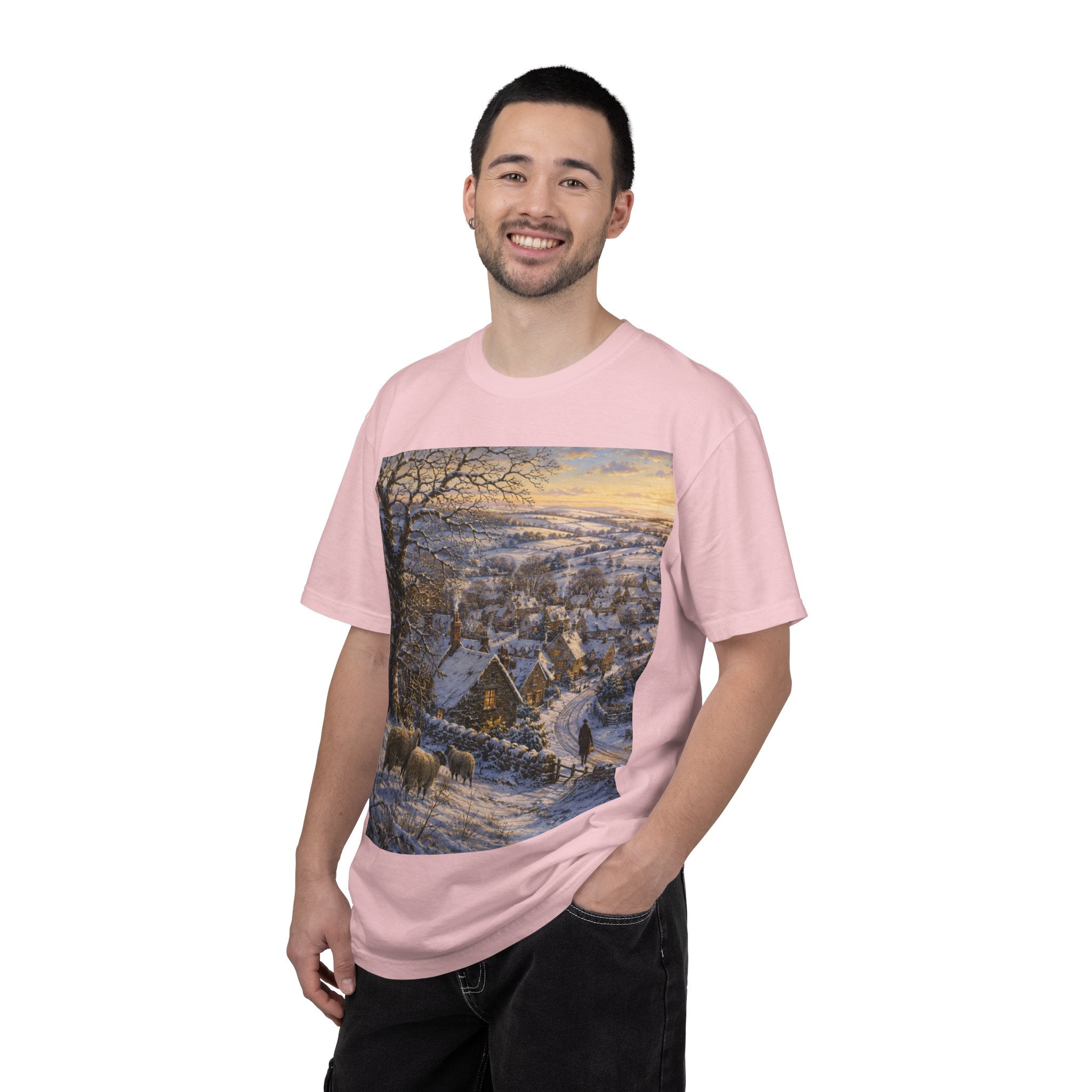 Winter over Willowbrook Village Unisex Garment-Dyed T-shirt