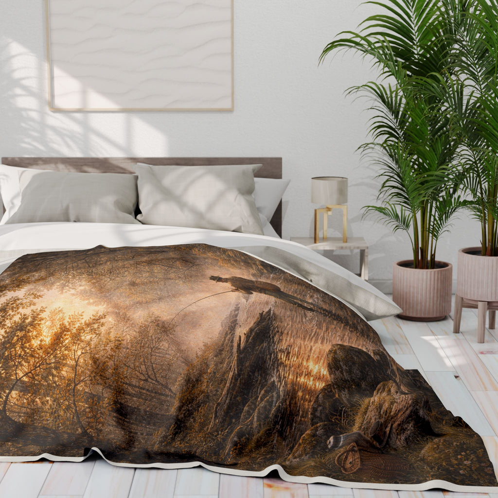 GK05 – The Woodland Fisherman – Countryside Throw Blanket
