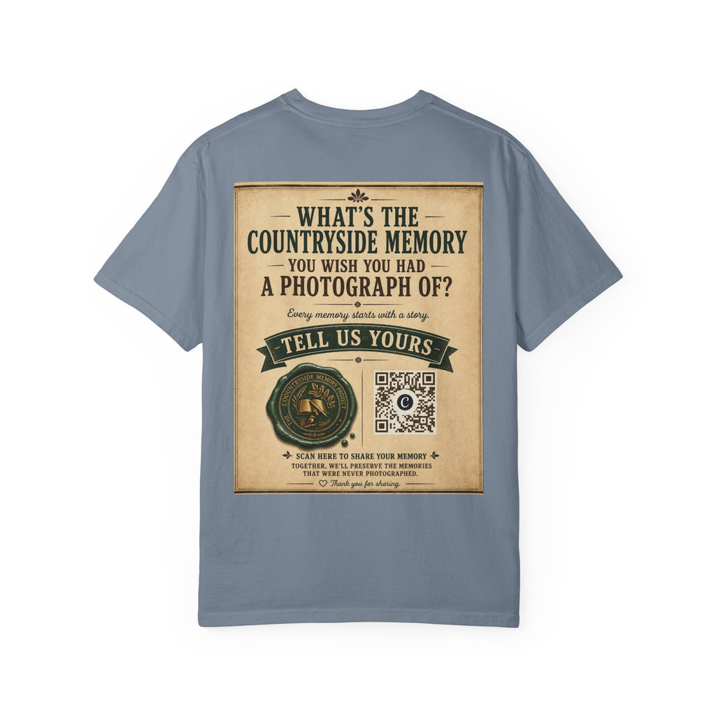 Personalise the Front and Back - Unisex Garment-Dyed T-shirt