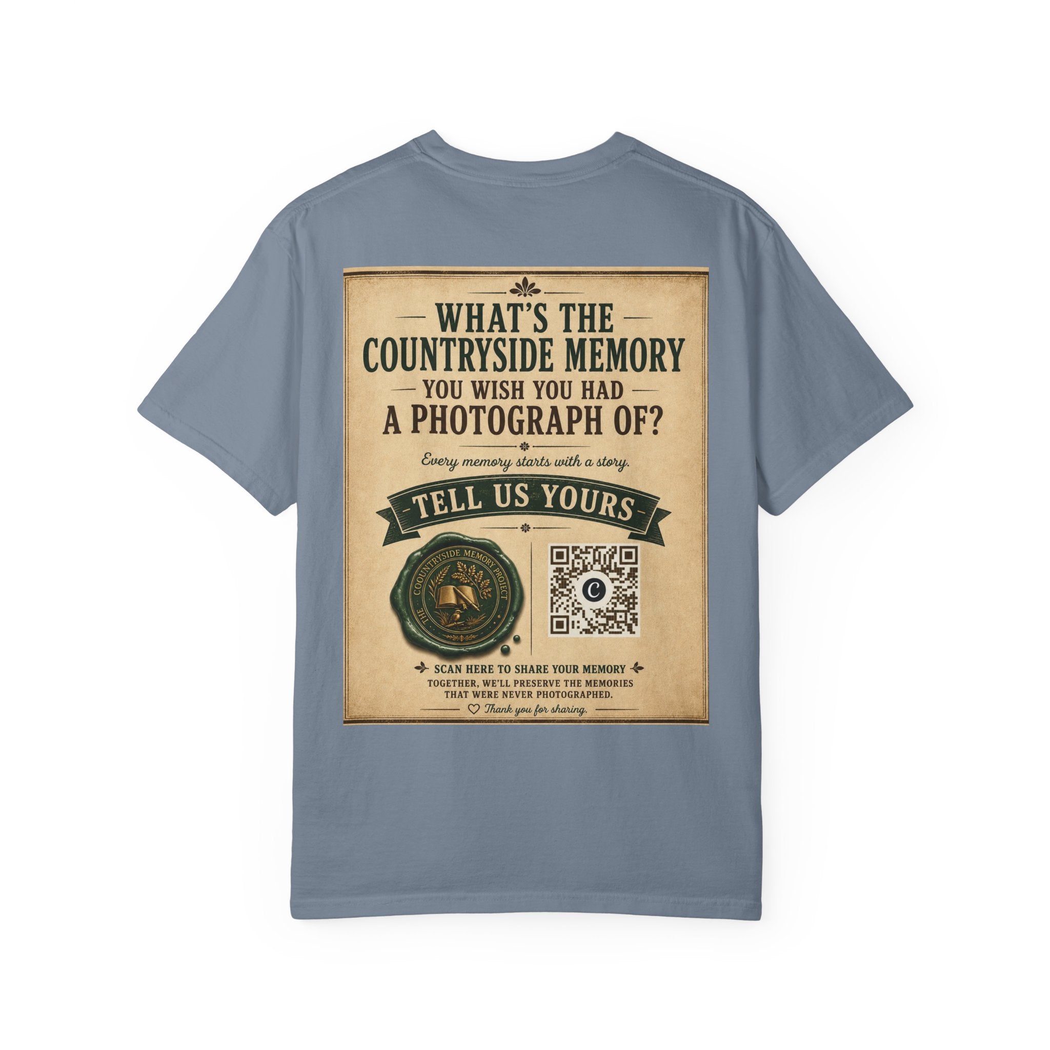 Personalise the Front and Back - Unisex Garment-Dyed T-shirt