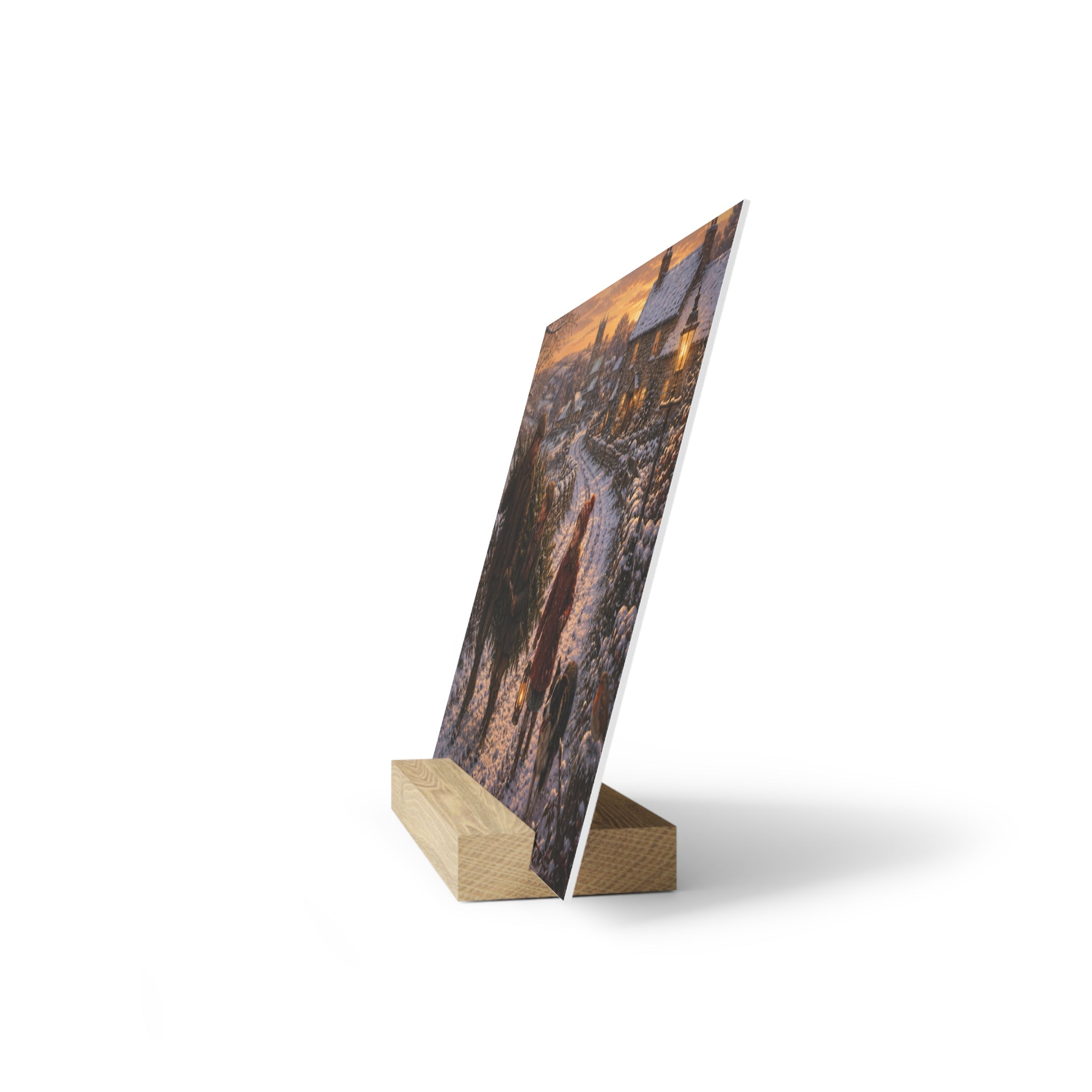 Bringing Home the Christmas Tree Gallery Board with Stand