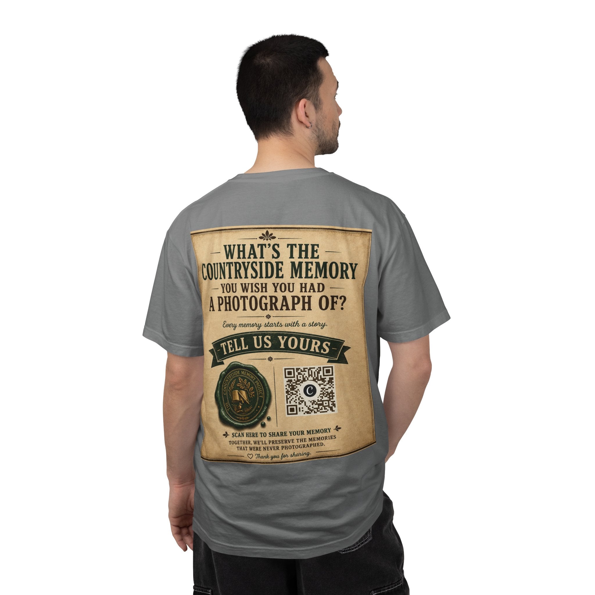 Personalise the Front and Back - Unisex Garment-Dyed T-shirt