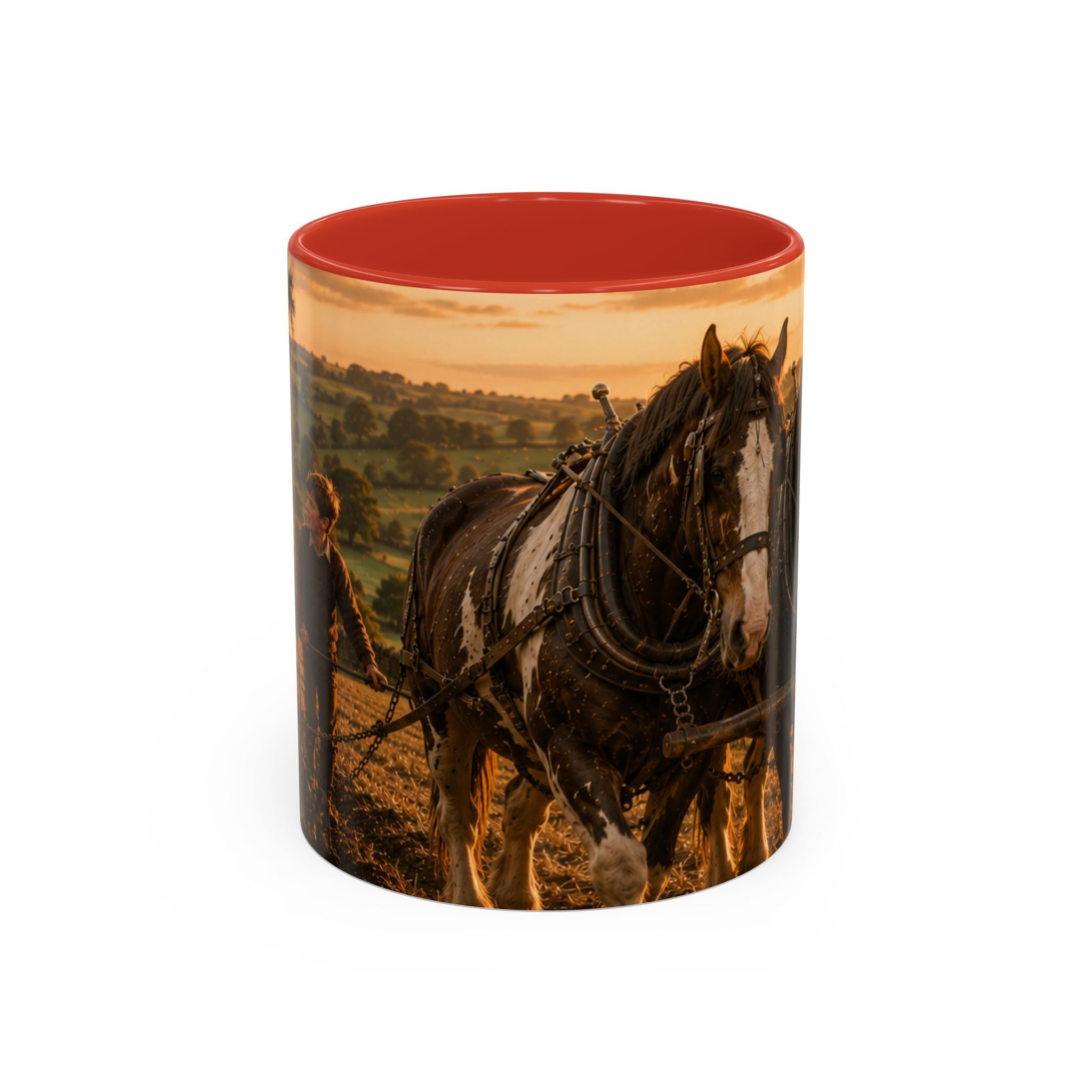 Learning to Plough Accent Coffee Mug (11, 15oz)