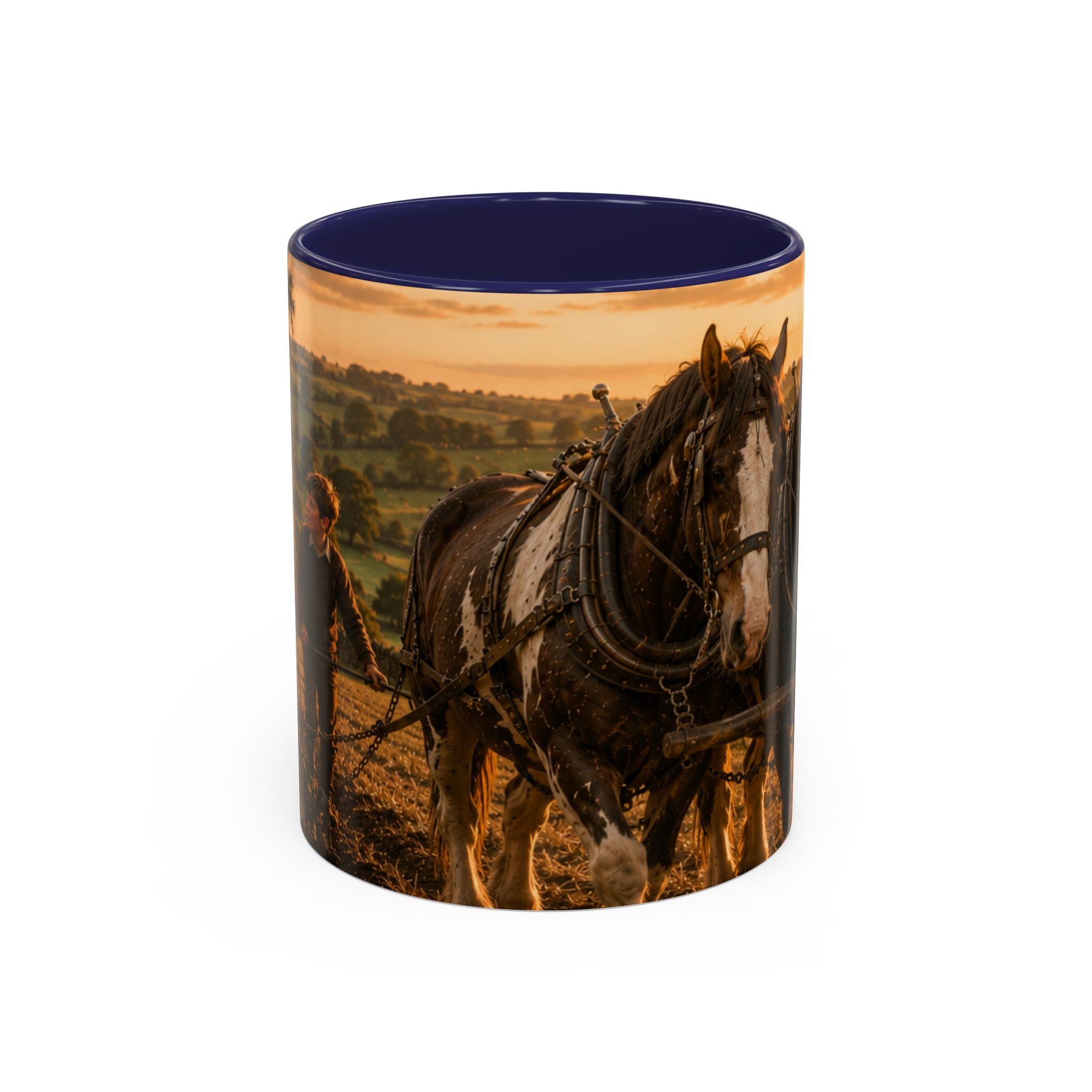 Learning to Plough Accent Coffee Mug (11, 15oz)
