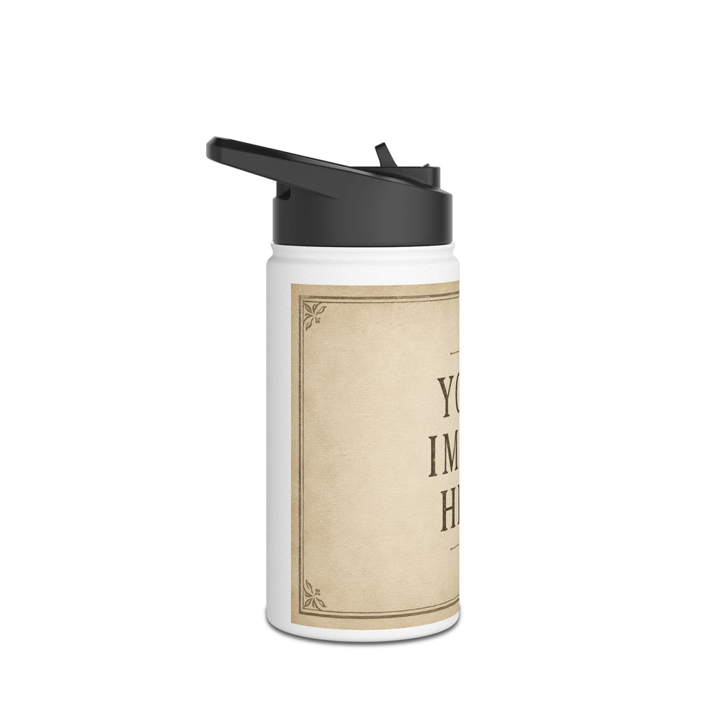 Personalised Memory Stainless Steel Water Bottle, Standard Lid