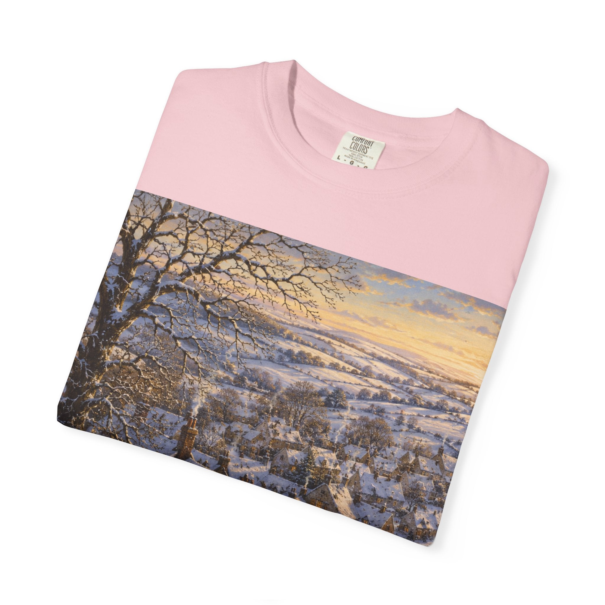 Winter over Willowbrook Village Unisex Garment-Dyed T-shirt