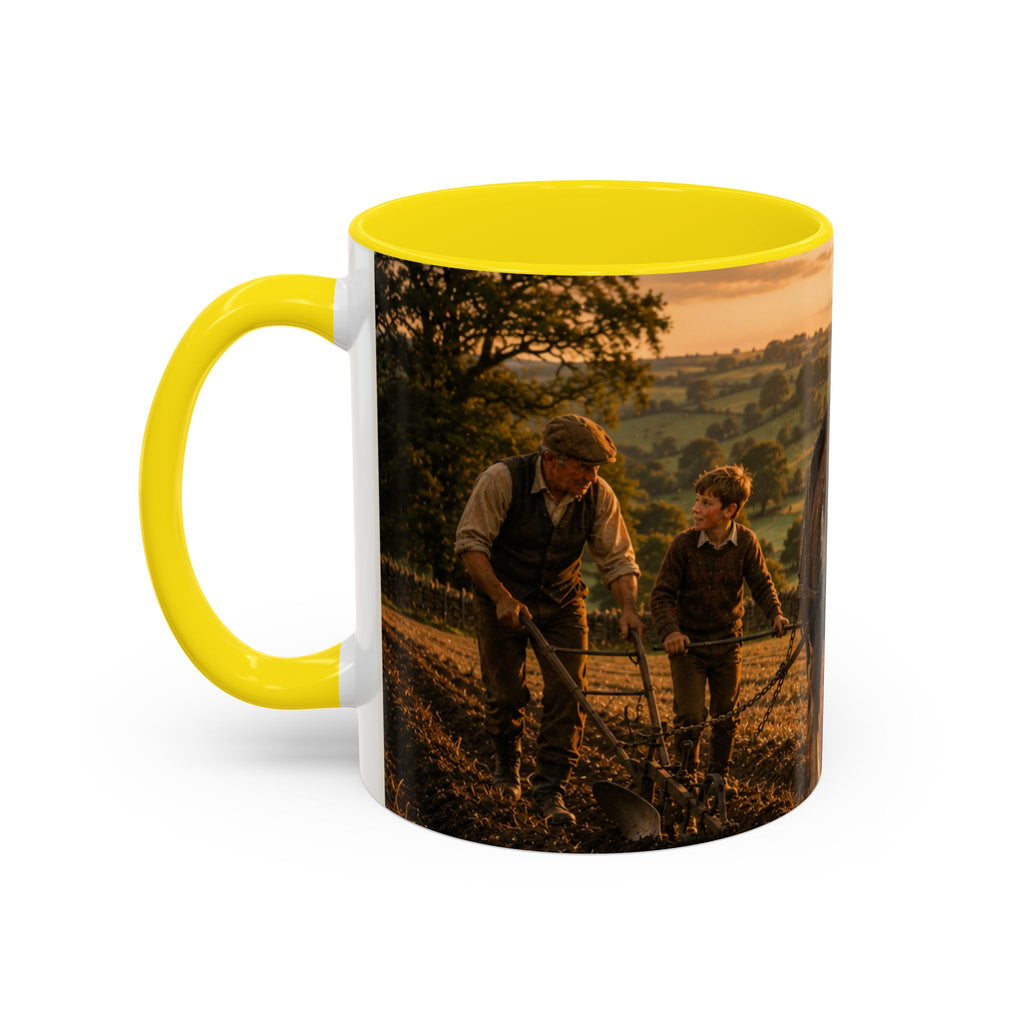 Learning to Plough Accent Coffee Mug (11, 15oz)