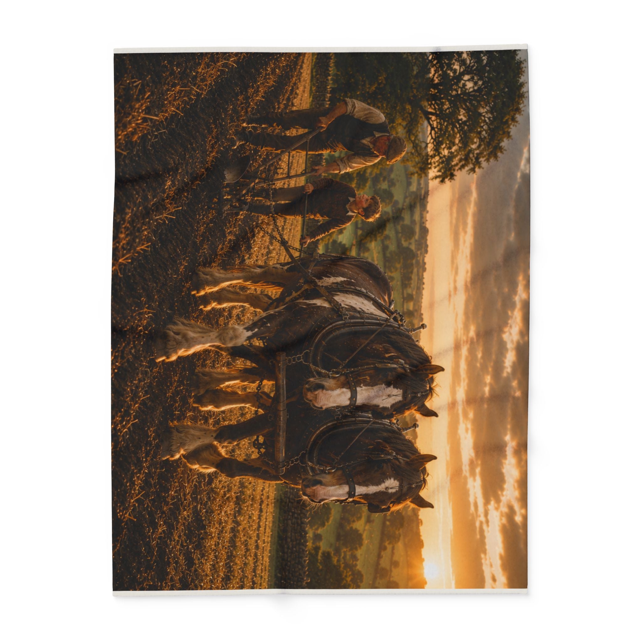 Learning to Plough Arctic Fleece Blanket