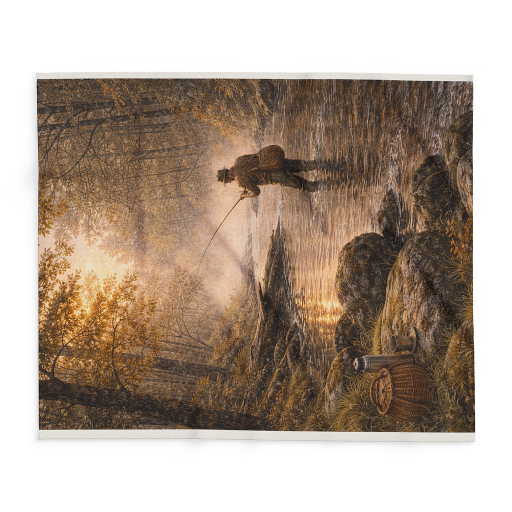 GK05 – The Woodland Fisherman – Countryside Throw Blanket