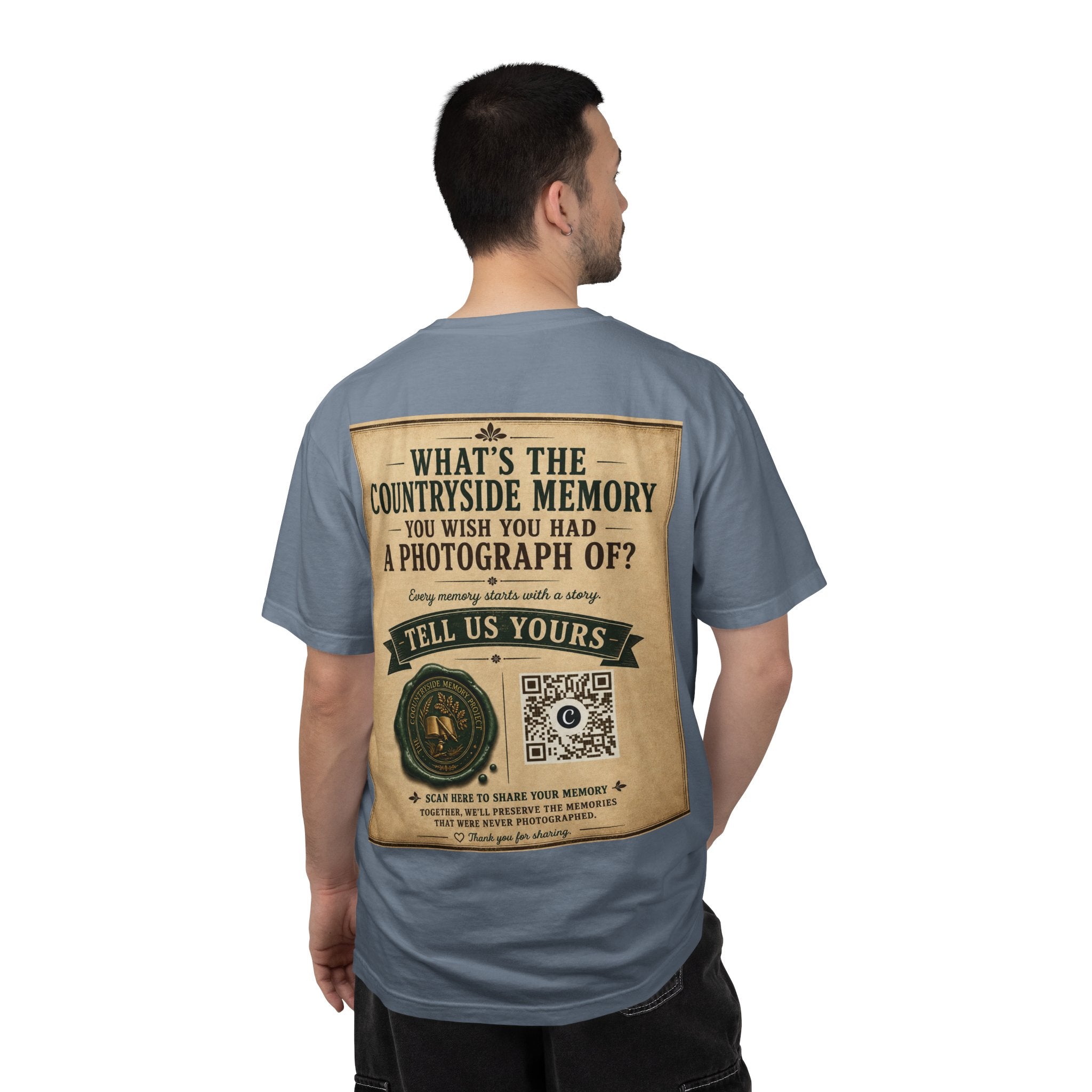 Personalise the Front and Back - Unisex Garment-Dyed T-shirt