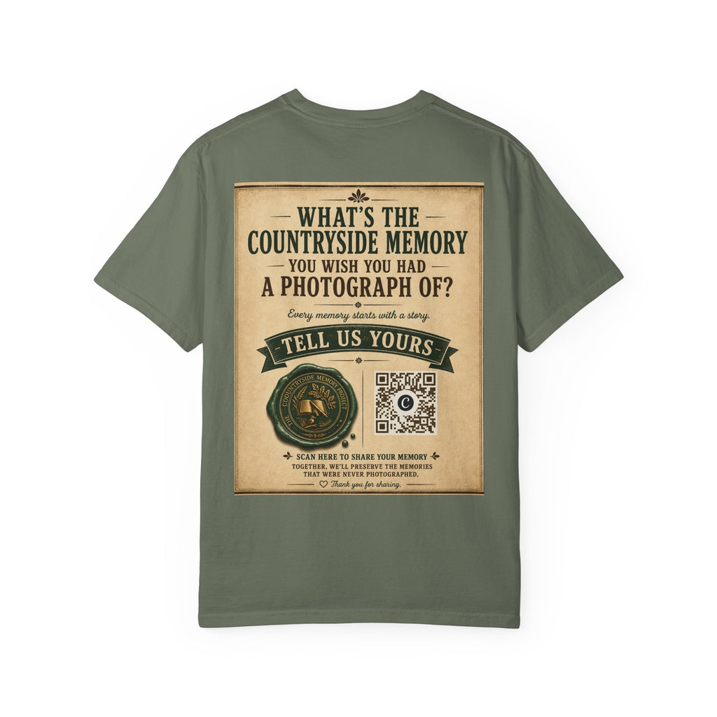 Personalise the Front and Back - Unisex Garment-Dyed T-shirt