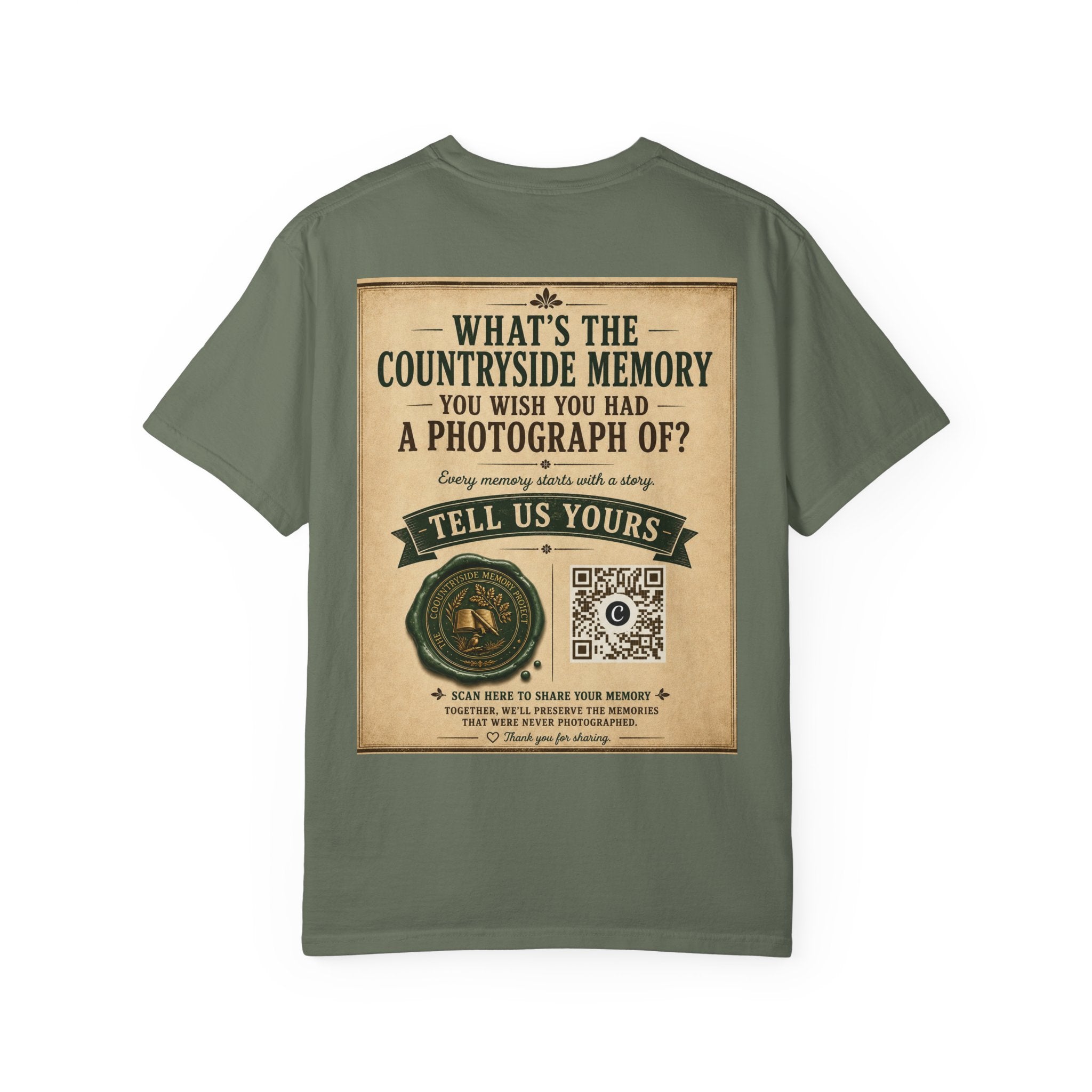 Personalise the Front and Back - Unisex Garment-Dyed T-shirt