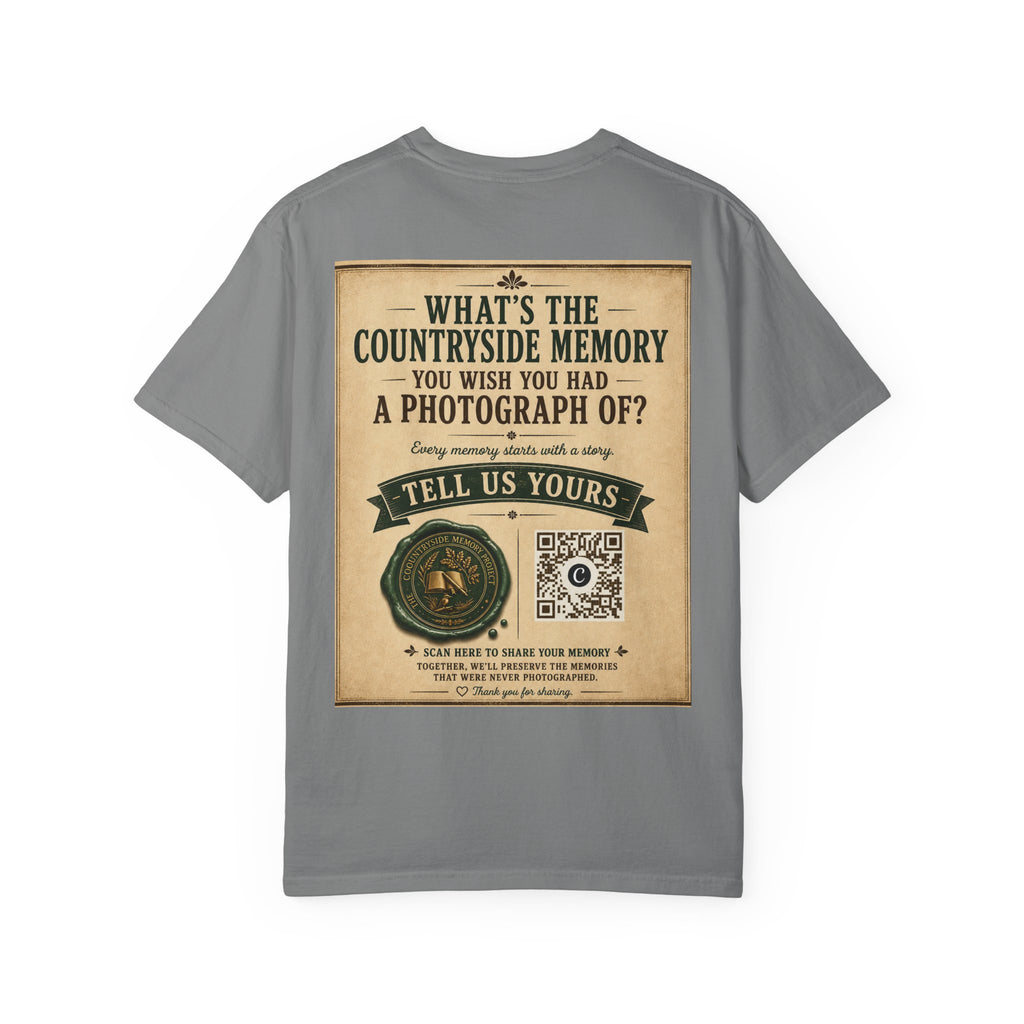 Personalise the Front and Back - Unisex Garment-Dyed T-shirt