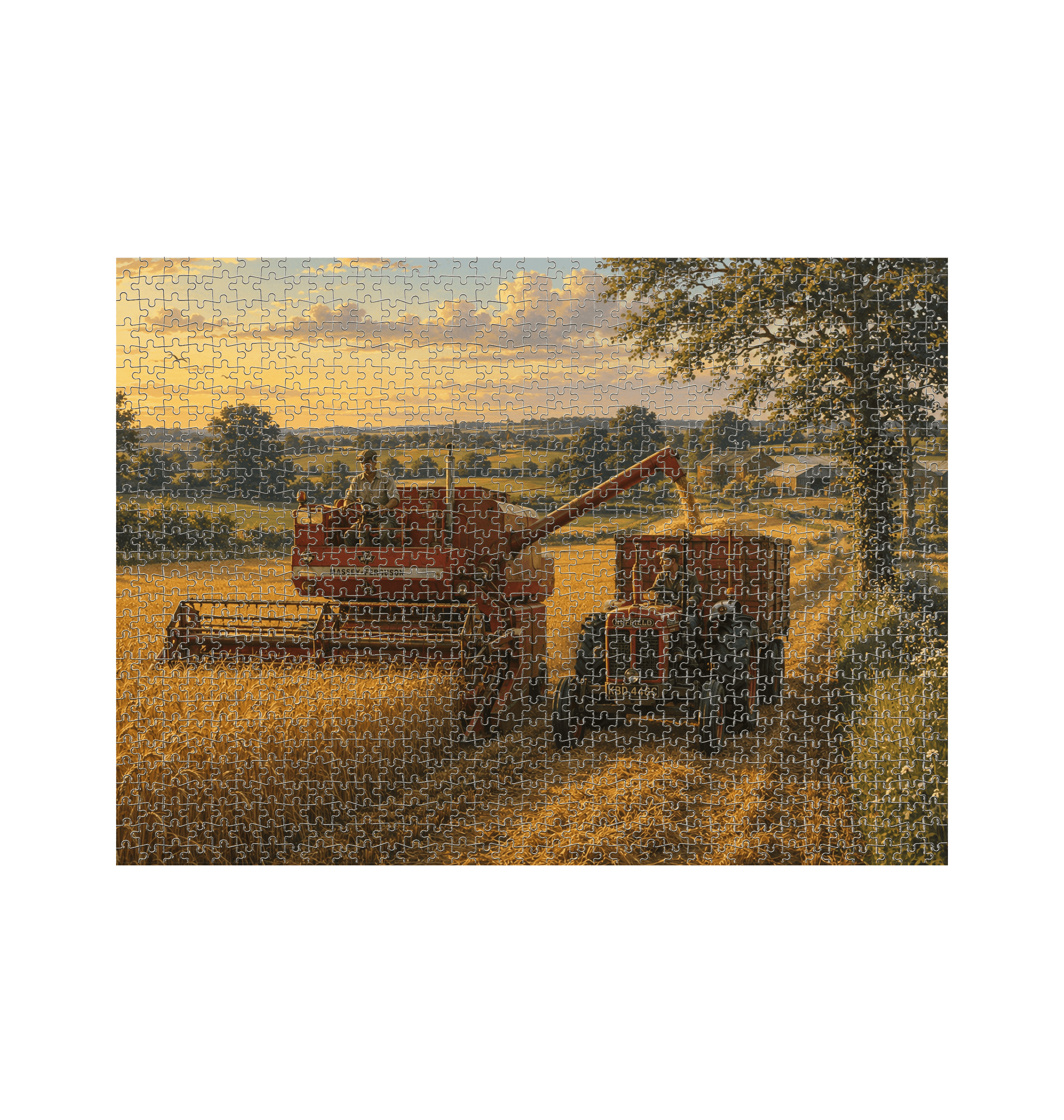White Jigsaw Puzzles Front
