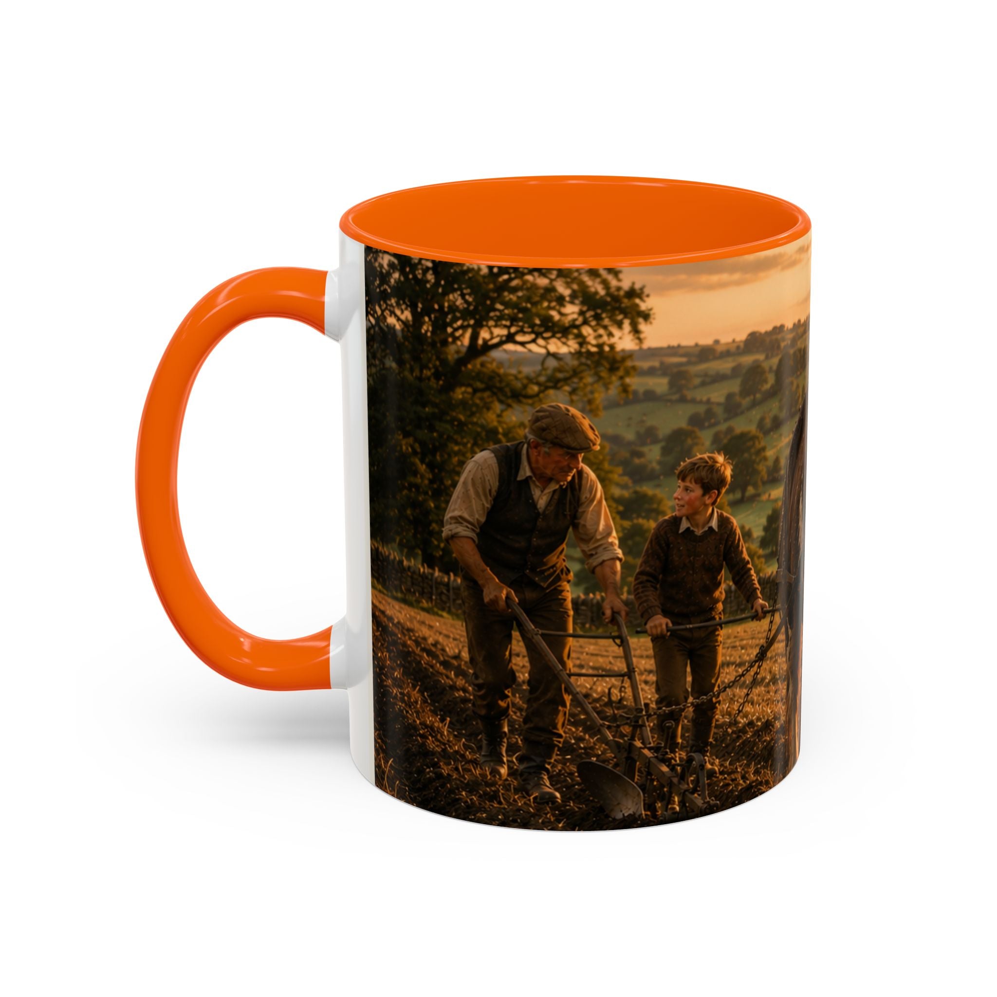 Learning to Plough Accent Coffee Mug (11, 15oz)