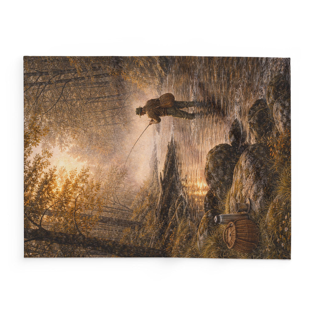 GK05 – The Woodland Fisherman – Countryside Throw Blanket