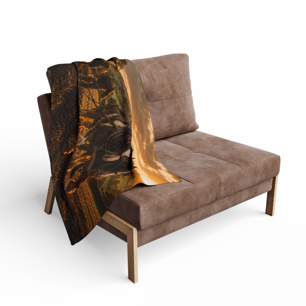 Learning to Plough Arctic Fleece Blanket