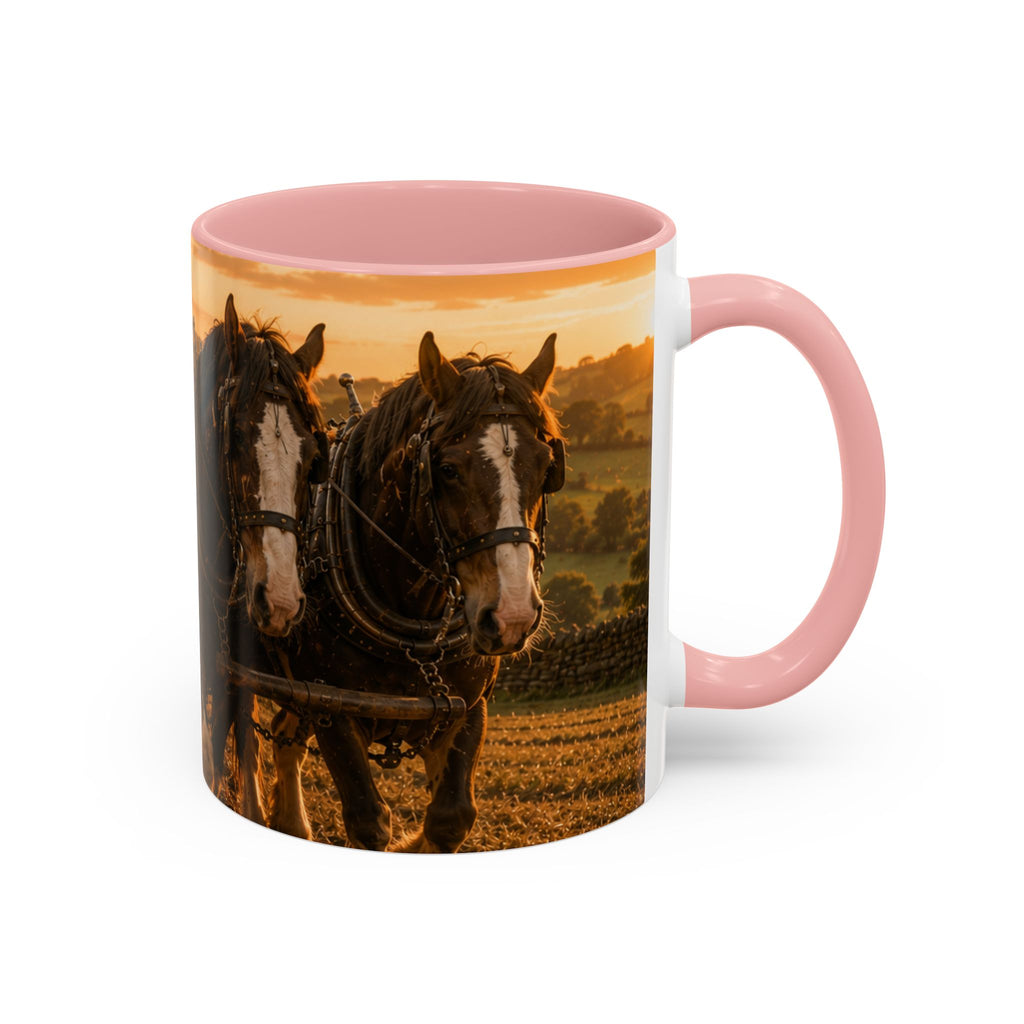 Learning to Plough Accent Coffee Mug (11, 15oz)
