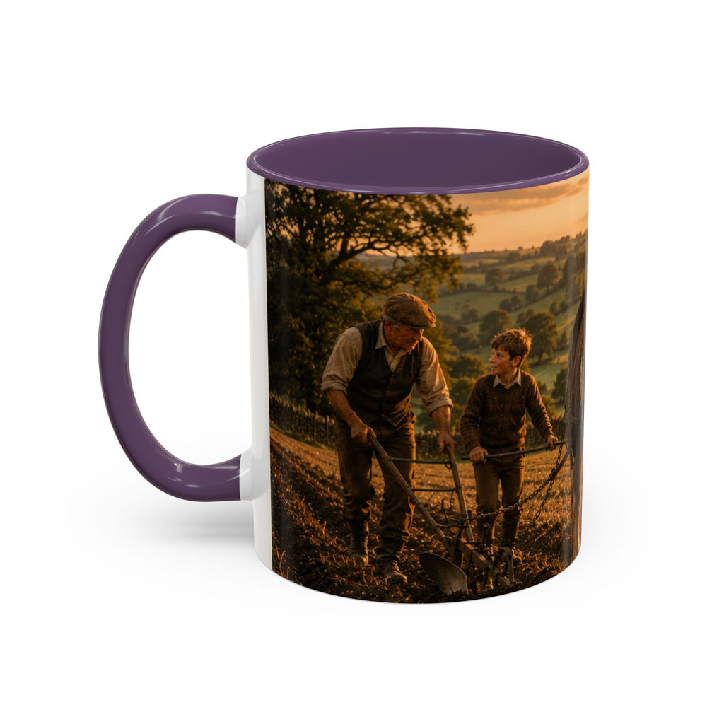 Learning to Plough Accent Coffee Mug (11, 15oz)