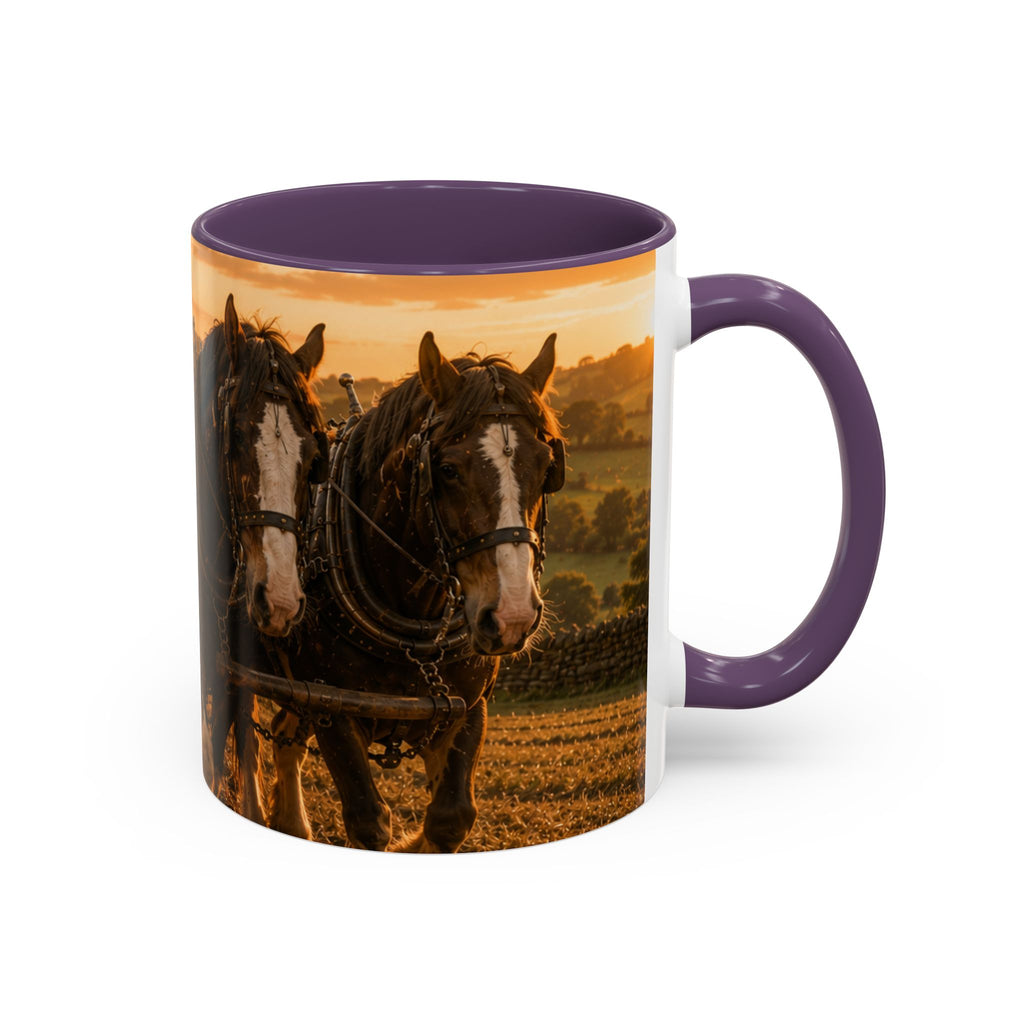 Learning to Plough Accent Coffee Mug (11, 15oz)