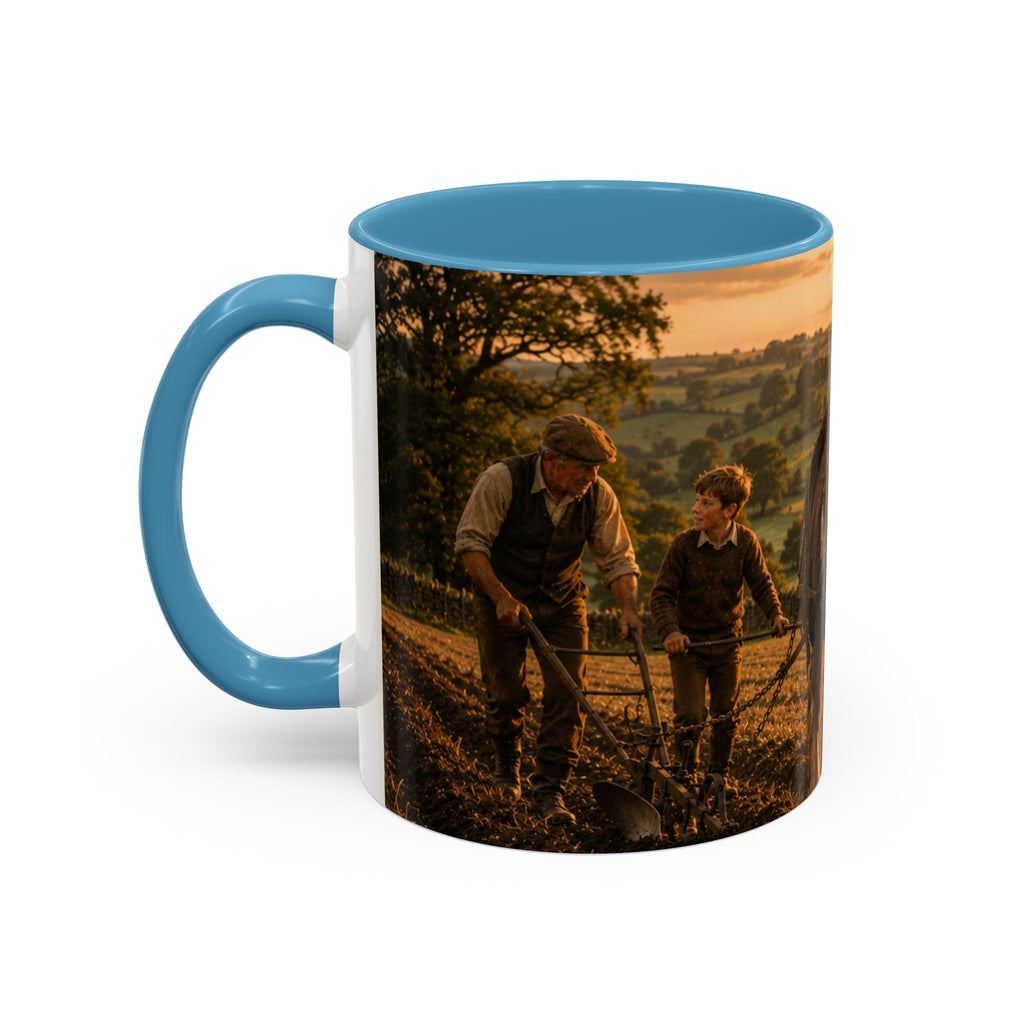 Learning to Plough Accent Coffee Mug (11, 15oz)