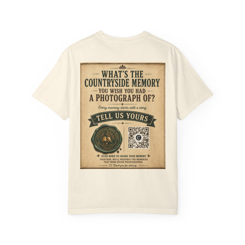 Personalise the Front and Back - Unisex Garment-Dyed T-shirt