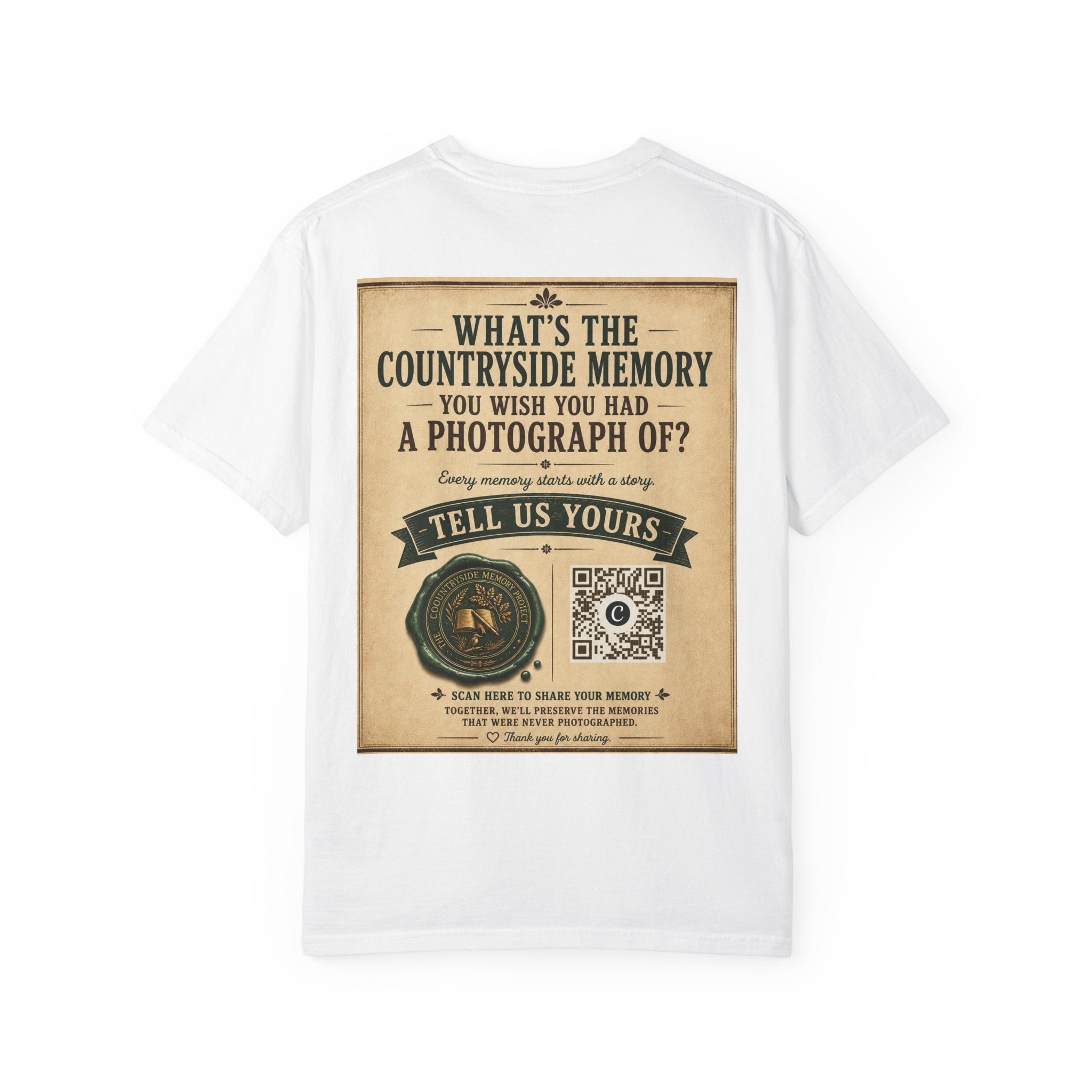 Personalise the Front and Back - Unisex Garment-Dyed T-shirt