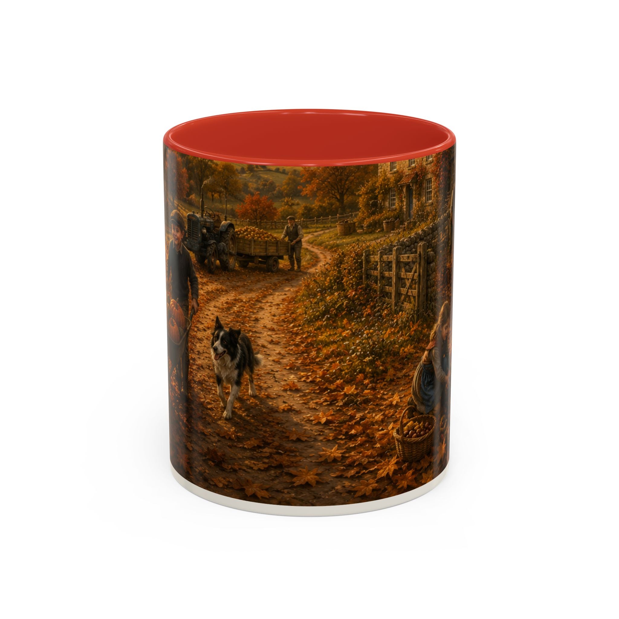 Autumn on the Farm Accent Coffee Mug (11, 15oz)