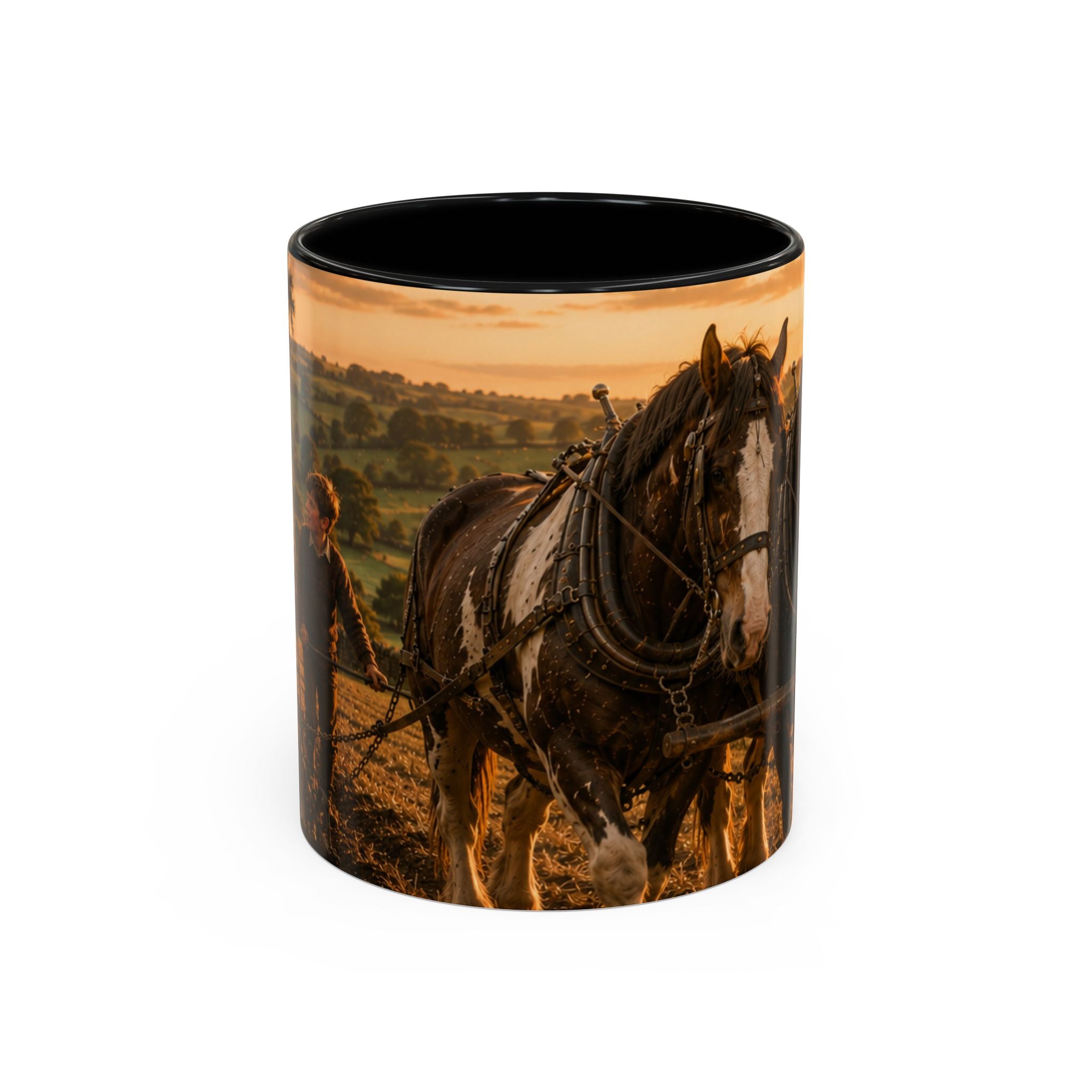 Learning to Plough Accent Coffee Mug (11, 15oz)
